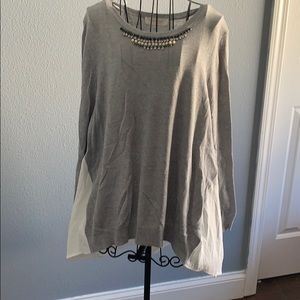 Gray top 3x